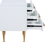 White glam style nightstand by Meridian additional picture 4