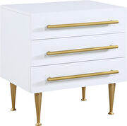 White glam style nightstand by Meridian additional picture 9