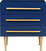 Blue glam style nightstand by Meridian additional picture 4
