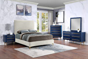Blue glam style nightstand by Meridian additional picture 9