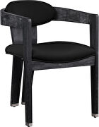 Black velvet contemporary dining chair by Meridian additional picture 7