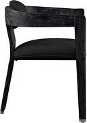 Black velvet contemporary dining chair by Meridian additional picture 8