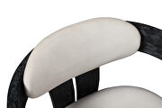 Cream velvet contemporary dining chair by Meridian additional picture 4