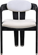 Cream velvet contemporary dining chair by Meridian additional picture 5