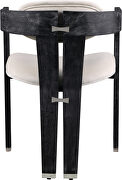 Cream velvet contemporary dining chair by Meridian additional picture 6