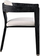 Cream velvet contemporary dining chair by Meridian additional picture 8