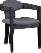 Gray velvet contemporary dining chair by Meridian additional picture 7