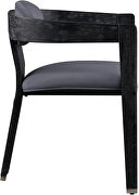 Gray velvet contemporary dining chair by Meridian additional picture 8