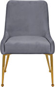 Stylish velvet dining chair pair by Meridian additional picture 4