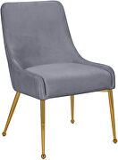 Stylish velvet dining chair pair by Meridian additional picture 5