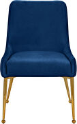 Stylish velvet dining chair pair by Meridian additional picture 4