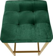 Green velvet / gold metal legs bar stool by Meridian additional picture 2