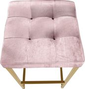 Pink velvet / gold metal legs bar stool by Meridian additional picture 2