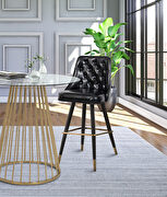 Faux leather stylish bar stool additional photo 3 of 5