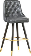 Faux leather stylish bar stool additional photo 2 of 5