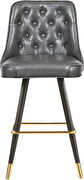 Faux leather stylish bar stool additional photo 5 of 5