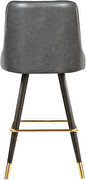 Faux leather stylish bar stool by Meridian additional picture 6