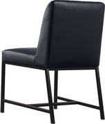 Black faux leather dining chair by Meridian additional picture 6