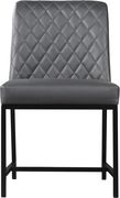 Gray faux leather dining chair by Meridian additional picture 5