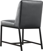 Gray faux leather dining chair by Meridian additional picture 6
