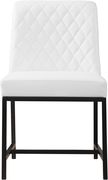 White faux leather dining chair by Meridian additional picture 5