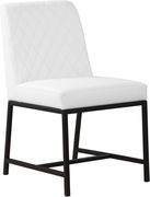 White faux leather dining chair by Meridian additional picture 6