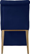 Navy velvet tufted dining chair pair by Meridian additional picture 6