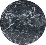 Round black faux marble dining table by Meridian additional picture 2