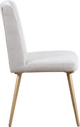 Stylish cream fabric contemporary chairs by Meridian additional picture 4