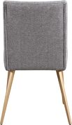 Stylish gray fabric chairs w/ gold legs by Meridian additional picture 5