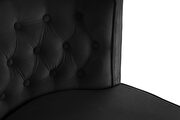 Rounded tufted back velvet dining chair by Meridian additional picture 2