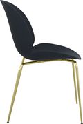 Black plastic / gold chrome dining chair by Meridian additional picture 3