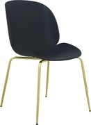Black plastic / gold chrome dining chair by Meridian additional picture 4