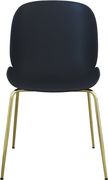 Black plastic / gold chrome dining chair by Meridian additional picture 5
