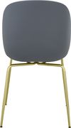 Gray plastic / gold chrome dining chair by Meridian additional picture 3