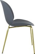 Gray plastic / gold chrome dining chair by Meridian additional picture 4