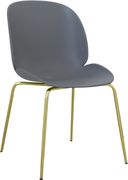 Gray plastic / gold chrome dining chair by Meridian additional picture 5