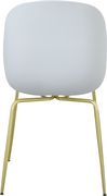 White plastic / gold chrome dining chair by Meridian additional picture 3