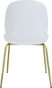 White plastic / gold chrome dining chair by Meridian additional picture 5