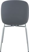 Chrome base / gray plastic contemporary dining chair by Meridian additional picture 5