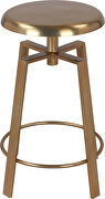 Adjustable gold finish bar stool by Meridian additional picture 4