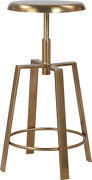 Adjustable gold finish bar stool by Meridian additional picture 7