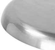 Adjustable silver chrome finish bar stool additional photo 3 of 7