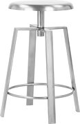Adjustable silver chrome finish bar stool by Meridian additional picture 8