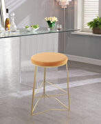 Mango velvet seat / gold steel bar stool by Meridian additional picture 2