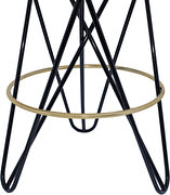Black / gold round stylish bar stool by Meridian additional picture 5