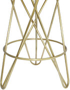 Gold round stylish bar stool by Meridian additional picture 2
