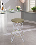 Black / gold round stylish bar stool by Meridian additional picture 2