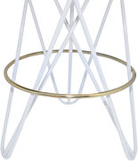 Black / gold round stylish bar stool by Meridian additional picture 3
