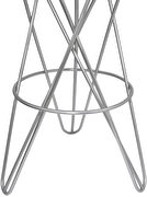 Silver round stylish bar stool by Meridian additional picture 2